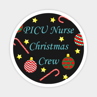 PICU Nurse Christmas Crew (Blue) Magnet